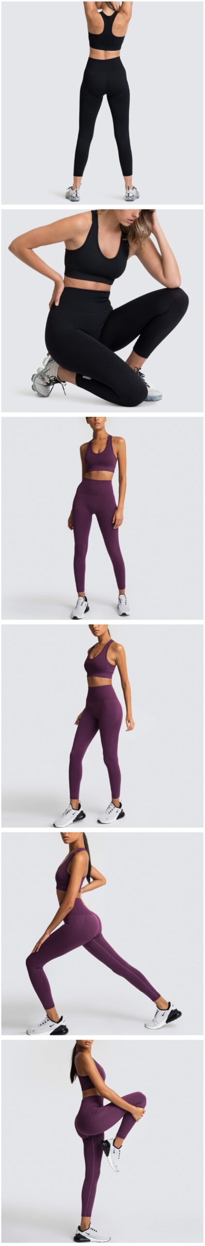 2020 Women's Yoga Set Seamless Sportswear 2-Piece Gym Yoga Clothes Sports Bra + Leggings Running Wear Skinny Sports Set Suits L 2020 Women's Yoga Set Seamless Sportswear 2-Piece Gym Yoga Clothes Sports Bra + Leggings Running Wear Skinny Sports Set Suits L