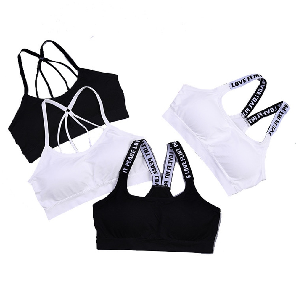 Sexy Women Sports Bra Tops High Impact For Gym Fitness Yoga Running Female Pad Sportswear Tank Tops Sports Push Up Bras Hot Sale