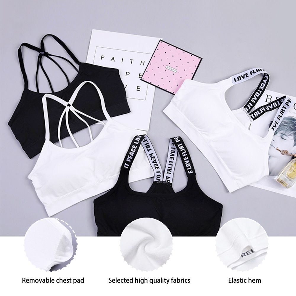 Sexy Women Sports Bra Tops High Impact For Gym Fitness Yoga Running Female Pad Sportswear Tank Tops Sports Push Up Bras Hot Sale