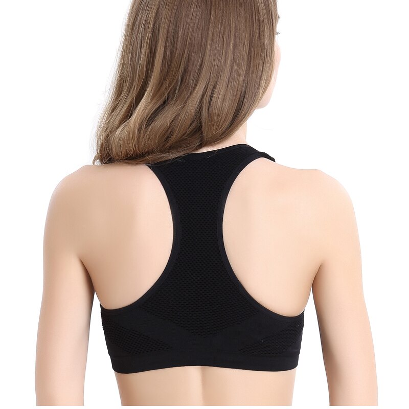 VEQKING Women Breathable Sports Bra,Absorb Sweat Shockproof Padded Sports Bra Top,Athletic Gym Running Fitness Yoga Sports Tops