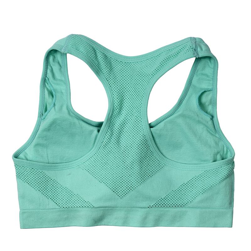 VEQKING Women Breathable Sports Bra,Absorb Sweat Shockproof Padded Sports Bra Top,Athletic Gym Running Fitness Yoga Sports Tops