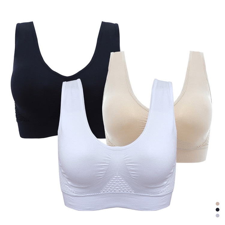 WANAYOU Breathable Sports Bras,Women Hollow Out Padded Sports Bra Top,S-2XL XXXL Plus Size Gym Running Fitness Yoga Sports Tops WANAYOU Breathable Sports Bras,Women Hollow Out Padded Sports Bra Top,S-2XL XXXL Plus Size Gym Running Fitness Yoga Sports Tops