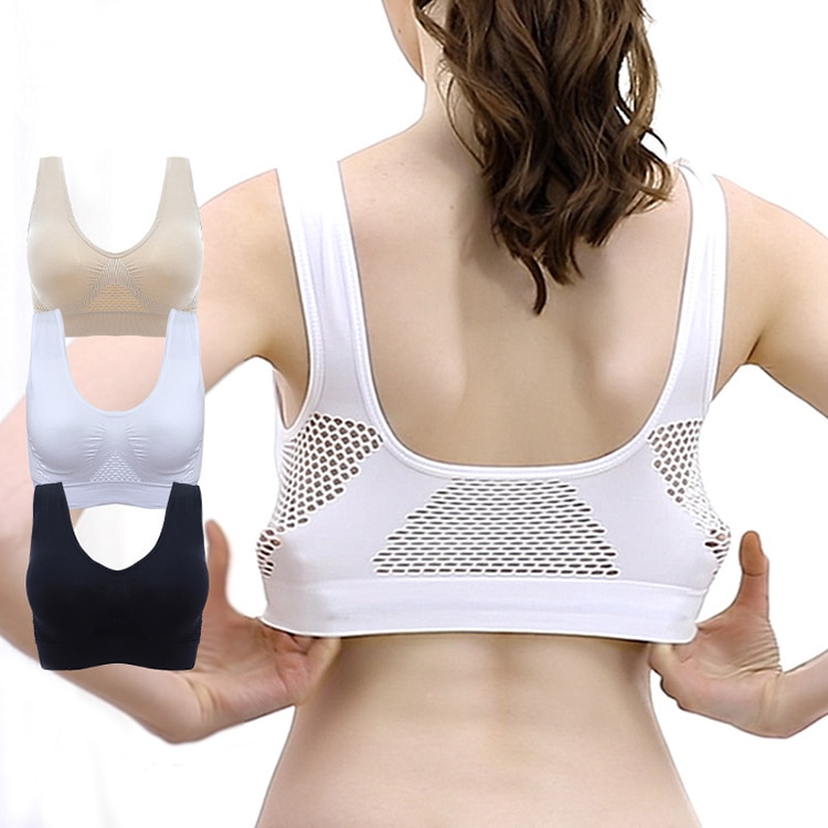 WANAYOU Breathable Sports Bras,Women Hollow Out Padded Sports Bra Top,S-2XL XXXL Plus Size Gym Running Fitness Yoga Sports Tops WANAYOU Breathable Sports Bras,Women Hollow Out Padded Sports Bra Top,S-2XL XXXL Plus Size Gym Running Fitness Yoga Sports Tops