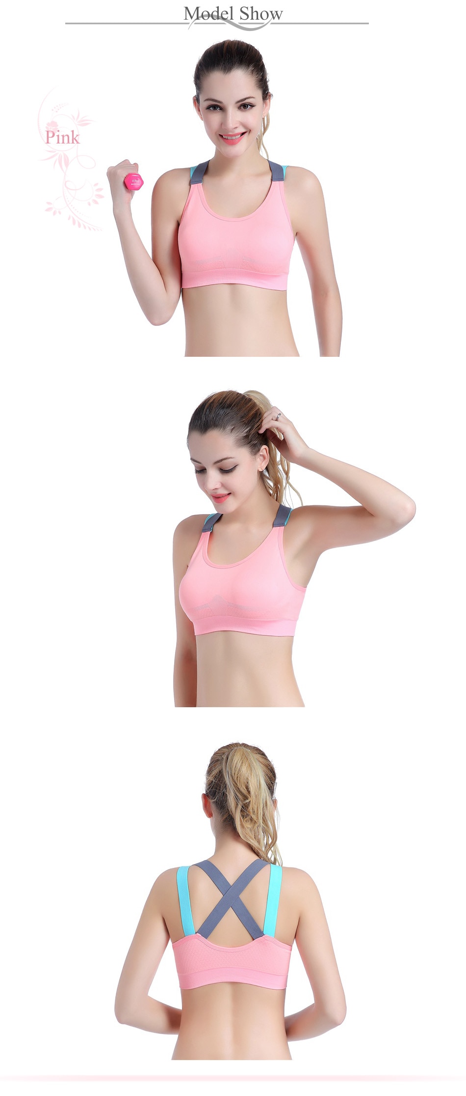 Lovely Push Up Sports Bra XL For Women Cross Straps Wireless Padded Comfy Gym Bra Yoga Underwear Active Wear Workout Fitness Top Lovely Push Up Sports Bra XL For Women Cross Straps Wireless Padded Comfy Gym Bra Yoga Underwear Active Wear Workout Fitness Top