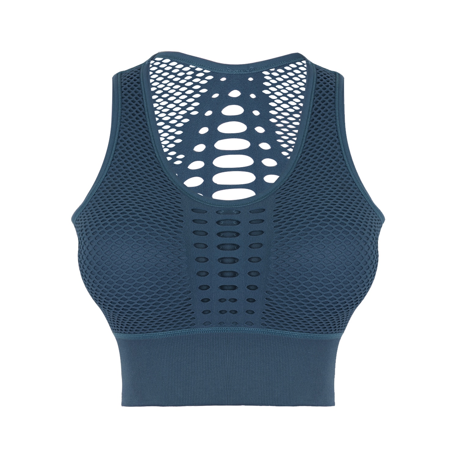 2020 Seamless Sports Bra Top Fitness Women Racerback Running Crop Tops Workout Padded Yoga Bra High Impact Activewear