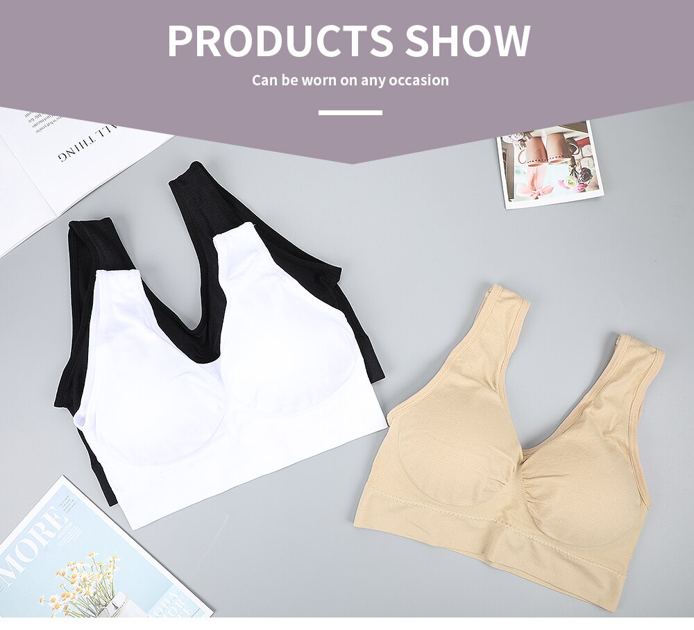 top sports bras bralette crop top fitness gym running sportswear women's underwear push up brassiere plus size Yoga bra BH