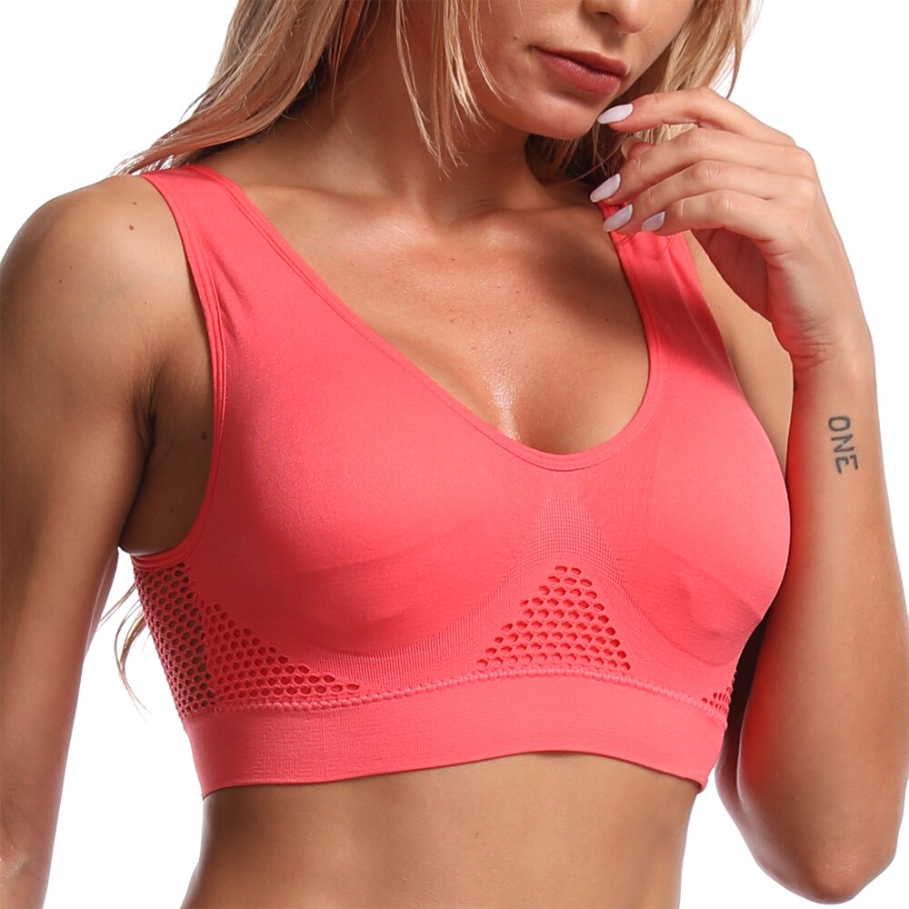 top sports bras bralette crop top fitness gym running sportswear women's underwear push up brassiere plus size Yoga bra BH