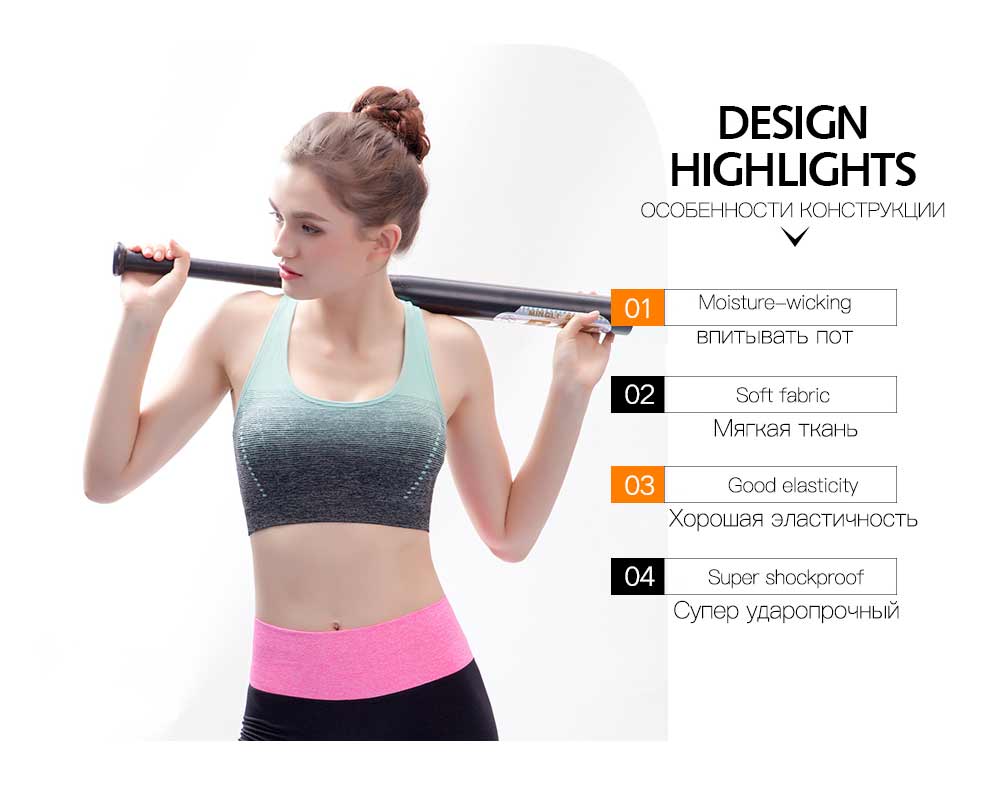 Sports Bra High Stretch Breathable Top Fitness Women Padded for Running Yoga Gym Seamless Crop Bra Gradient Sport Bra Sports Bra High Stretch Breathable Top Fitness Women Padded for Running Yoga Gym Seamless Crop Bra Gradient Sport Bra
