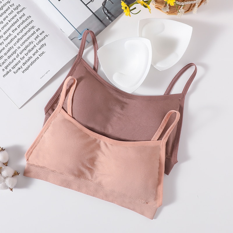 Women Sexy Crop Tops Tube Top Female Streetwear Sleeveless Camis Seamless Sports Lingerie Tee Bra Crop Top Bandeau Top Tank