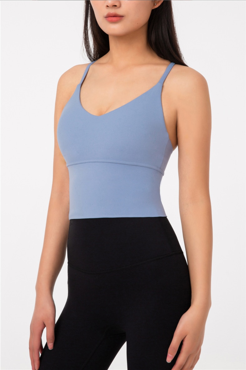 Yoga Tank Crop Tops Sports Bra Vest T-Shirt Women Tummy Control Gym Active Running Athletic Push Up Walking Wear Tube Workout Yoga Tank Crop Tops Sports Bra Vest T-Shirt Women Tummy Control Gym Active Running Athletic Push Up Walking Wear Tube Workout