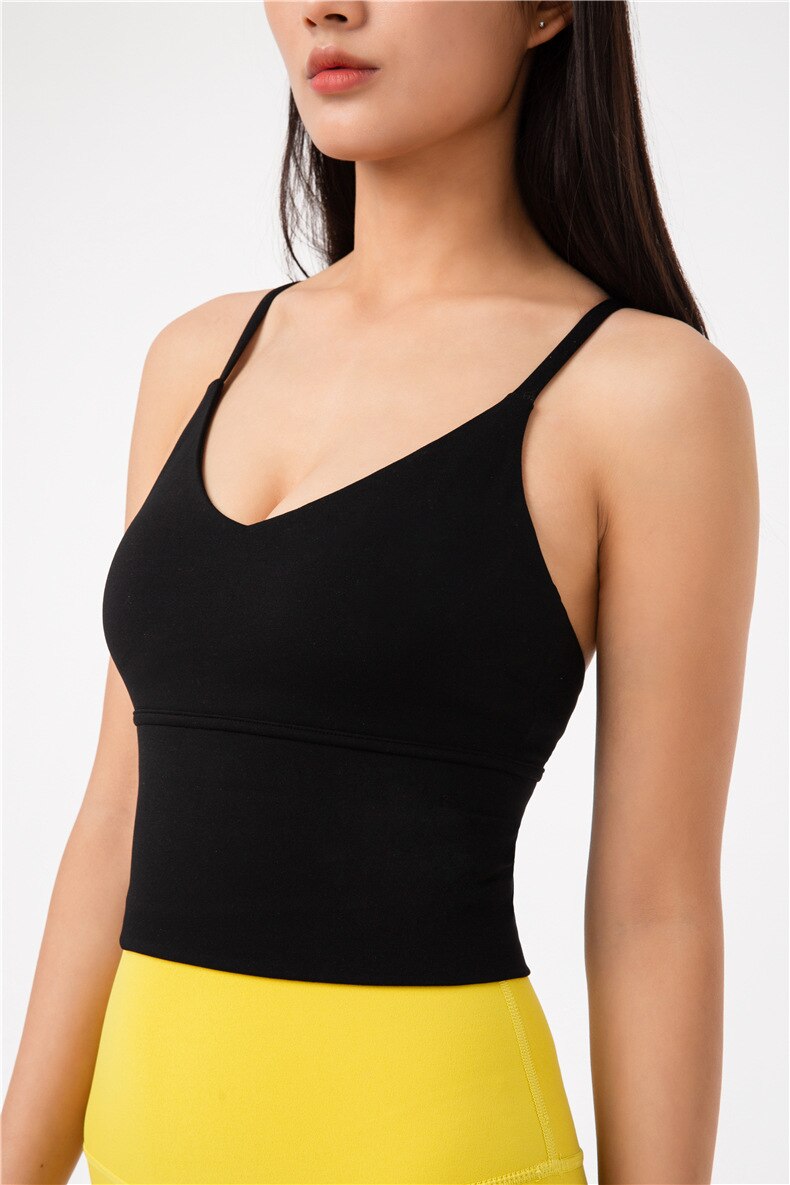 Yoga Tank Crop Tops Sports Bra Vest T-Shirt Women Tummy Control Gym Active Running Athletic Push Up Walking Wear Tube Workout Yoga Tank Crop Tops Sports Bra Vest T-Shirt Women Tummy Control Gym Active Running Athletic Push Up Walking Wear Tube Workout
