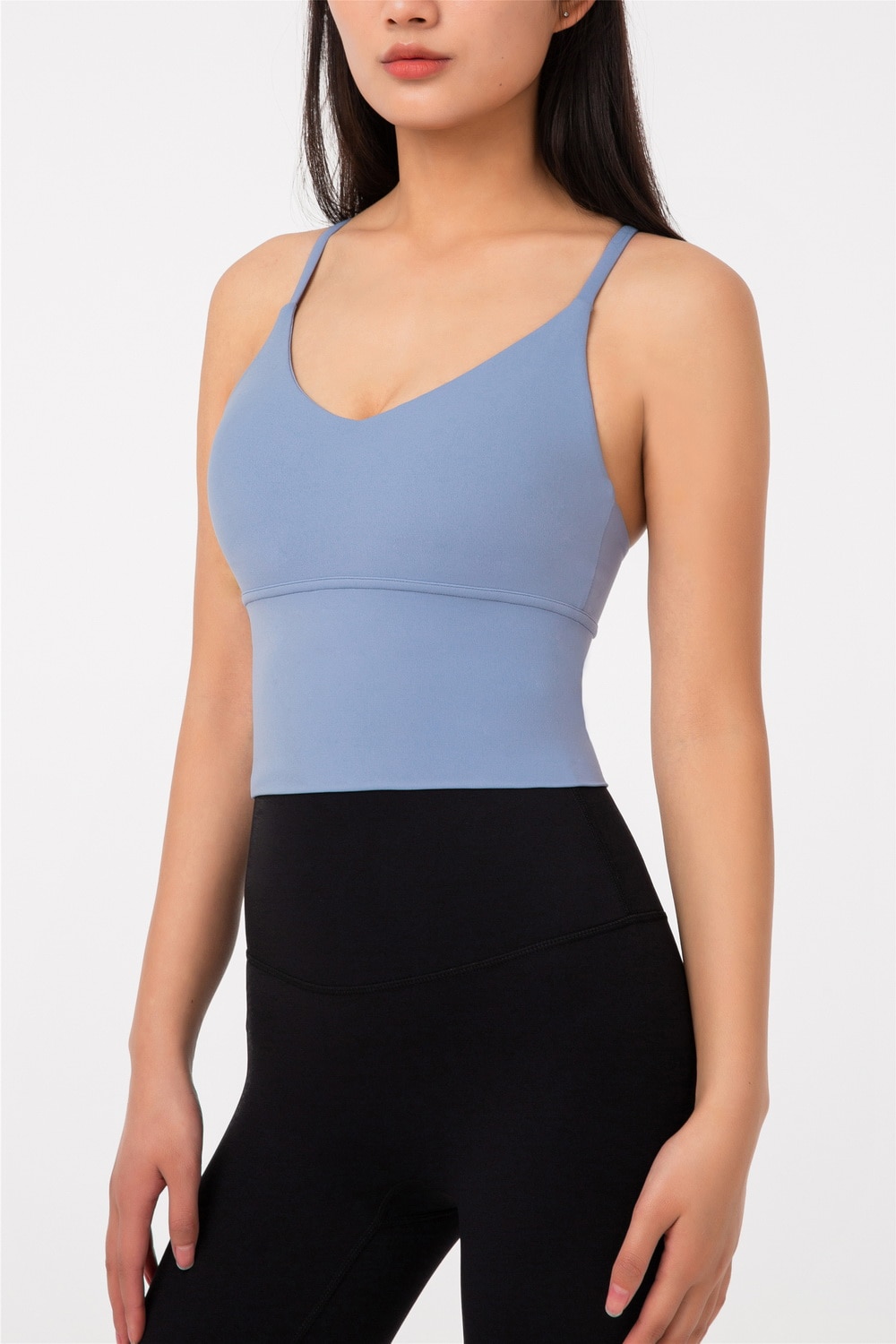 Yoga Tank Crop Tops Sports Bra Vest T-Shirt Women Tummy Control Gym Active Running Athletic Push Up Walking Wear Tube Workout Yoga Tank Crop Tops Sports Bra Vest T-Shirt Women Tummy Control Gym Active Running Athletic Push Up Walking Wear Tube Workout