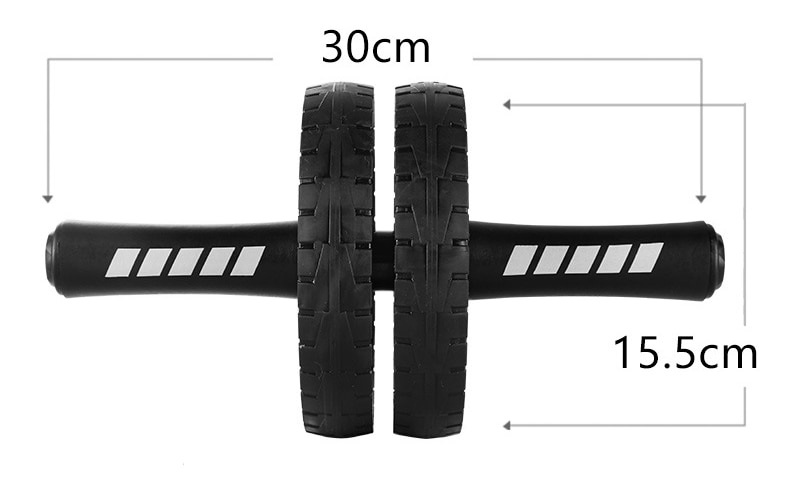 Muscle Exercise Equipment Home Fitness Equipment Double Wheel Abdominal Power Wheel Ab Roller Gym Roller Trainer Training