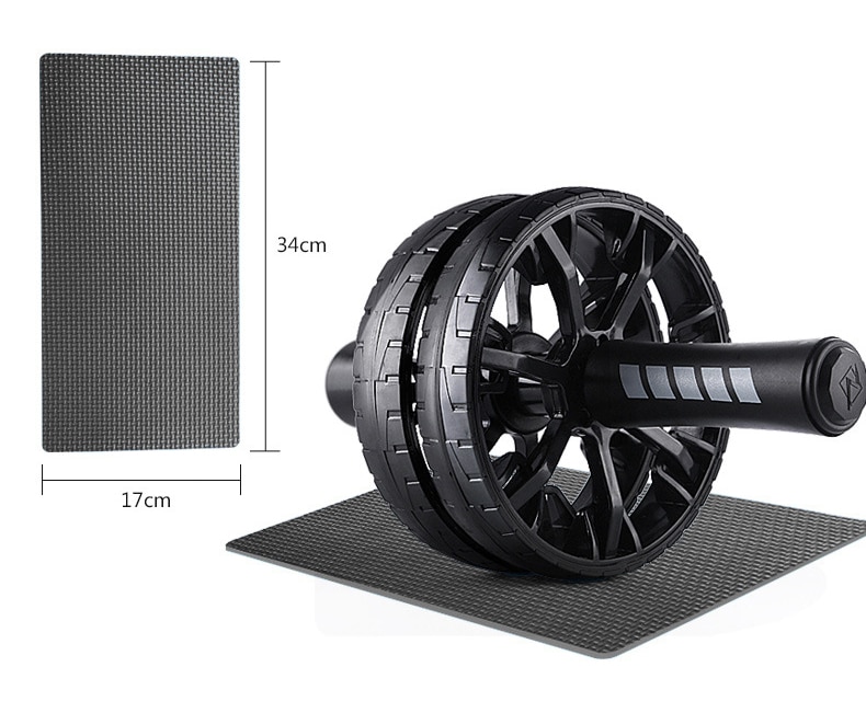 Muscle Exercise Equipment Home Fitness Equipment Double Wheel Abdominal Power Wheel Ab Roller Gym Roller Trainer Training