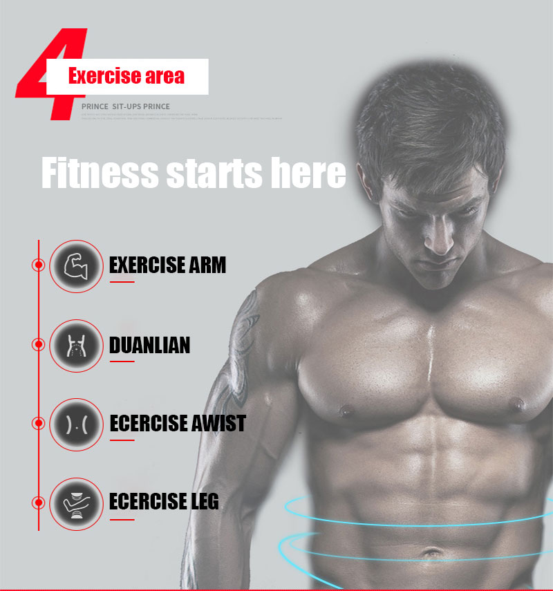 4 Wheels Abdominal Roller for Muscle Exercise Equipment Home Indoor Office Fitness No Noise