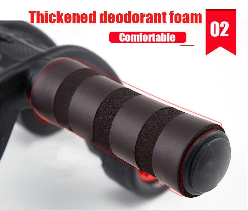 4 Wheels Abdominal Roller for Muscle Exercise Equipment Home Indoor Office Fitness No Noise