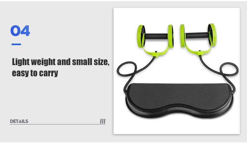 AB Wheels Roller Stretch Elastic Abdominal Resistance Pull Rope Tool  Abdominal Muscle Trainer Exercise Home Fitness Equipment