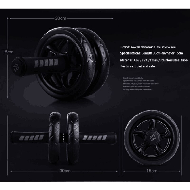 Abdominal Roller & Jump Rope & Push Up Stand Bodybuilding Set Fitness Equipment for Home Gym Abdominal Muscle Trainer Ab Roller Abdominal Roller & Jump Rope & Push Up Stand Bodybuilding Set Fitness Equipment for Home Gym Abdominal Muscle Trainer Ab Roller