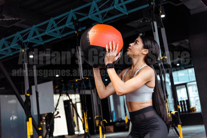 Crossfit Medicine Ball Home Fitness Wall Ball Exercise Weightlifting 35cm Empty