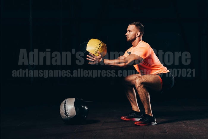 Crossfit Medicine Ball Home Fitness Wall Ball Exercise Weightlifting 35cm Empty