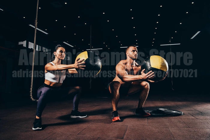 Crossfit Medicine Ball Home Fitness Wall Ball Exercise Weightlifting 35cm Empty