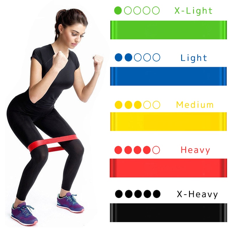 Resistant Colorful Rubber Yoga Band Resistant Colorful Rubber Yoga Band