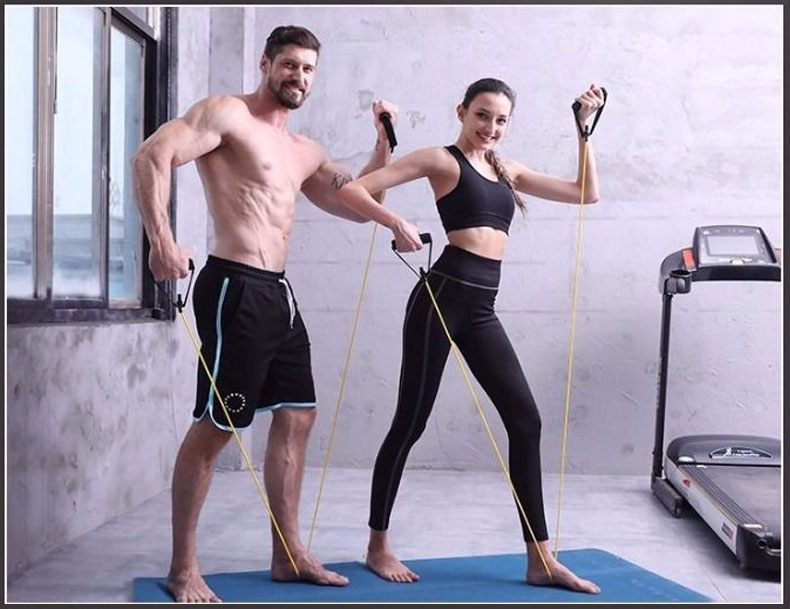 Latex Resistance Bands 11 Pcs Set