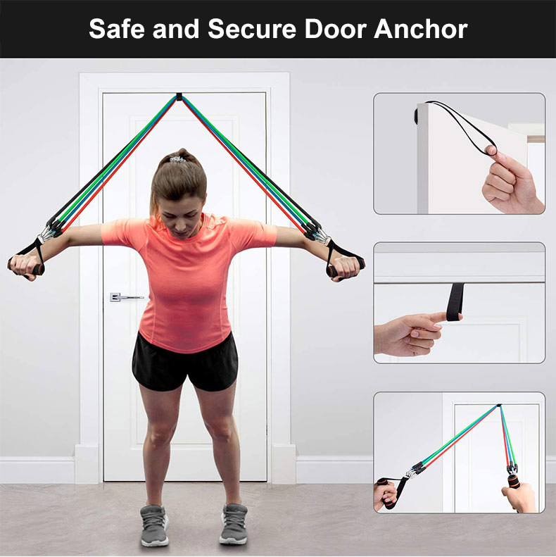 Latex Resistance Bands 11 Pcs Set