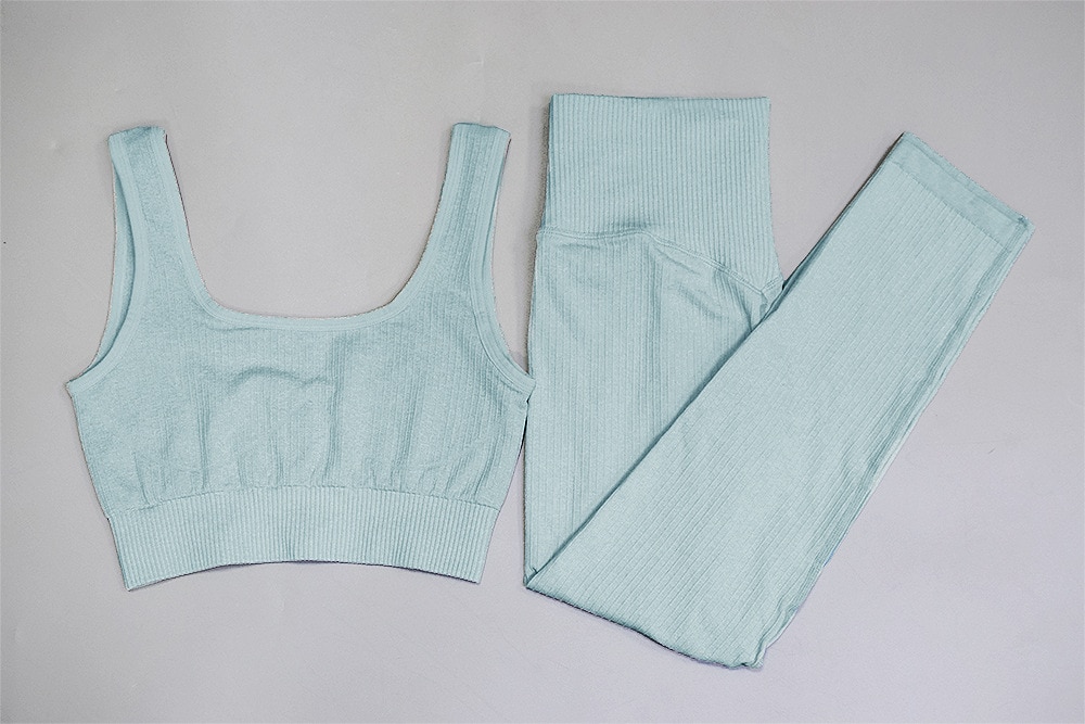 Women's Seamless Compression Leggings and Top Set