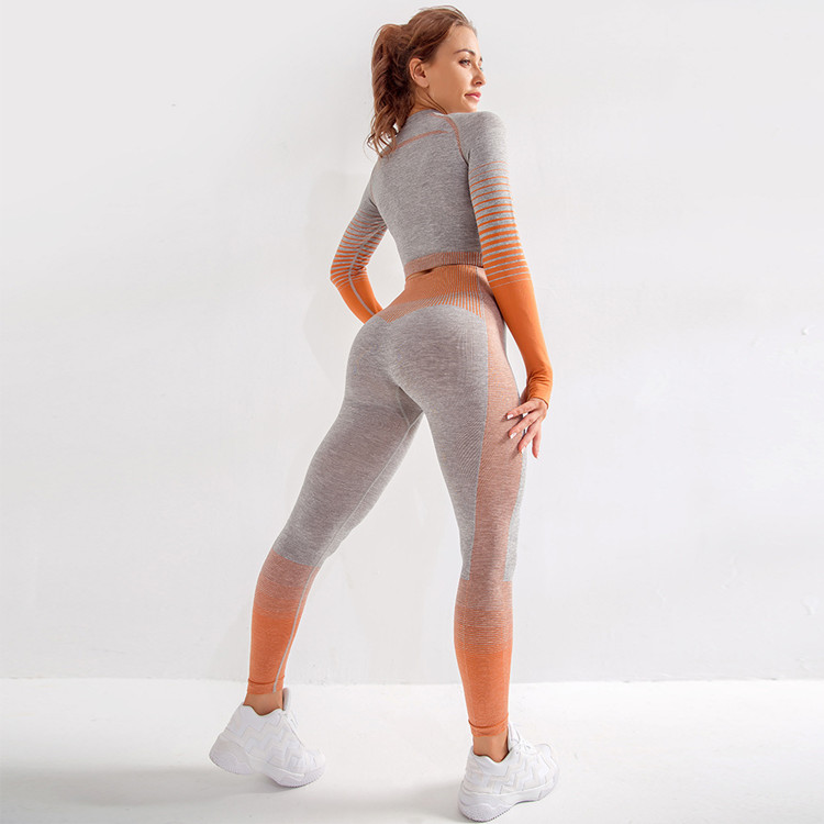 Seamless Long Sleeve Women's Yoga Sets