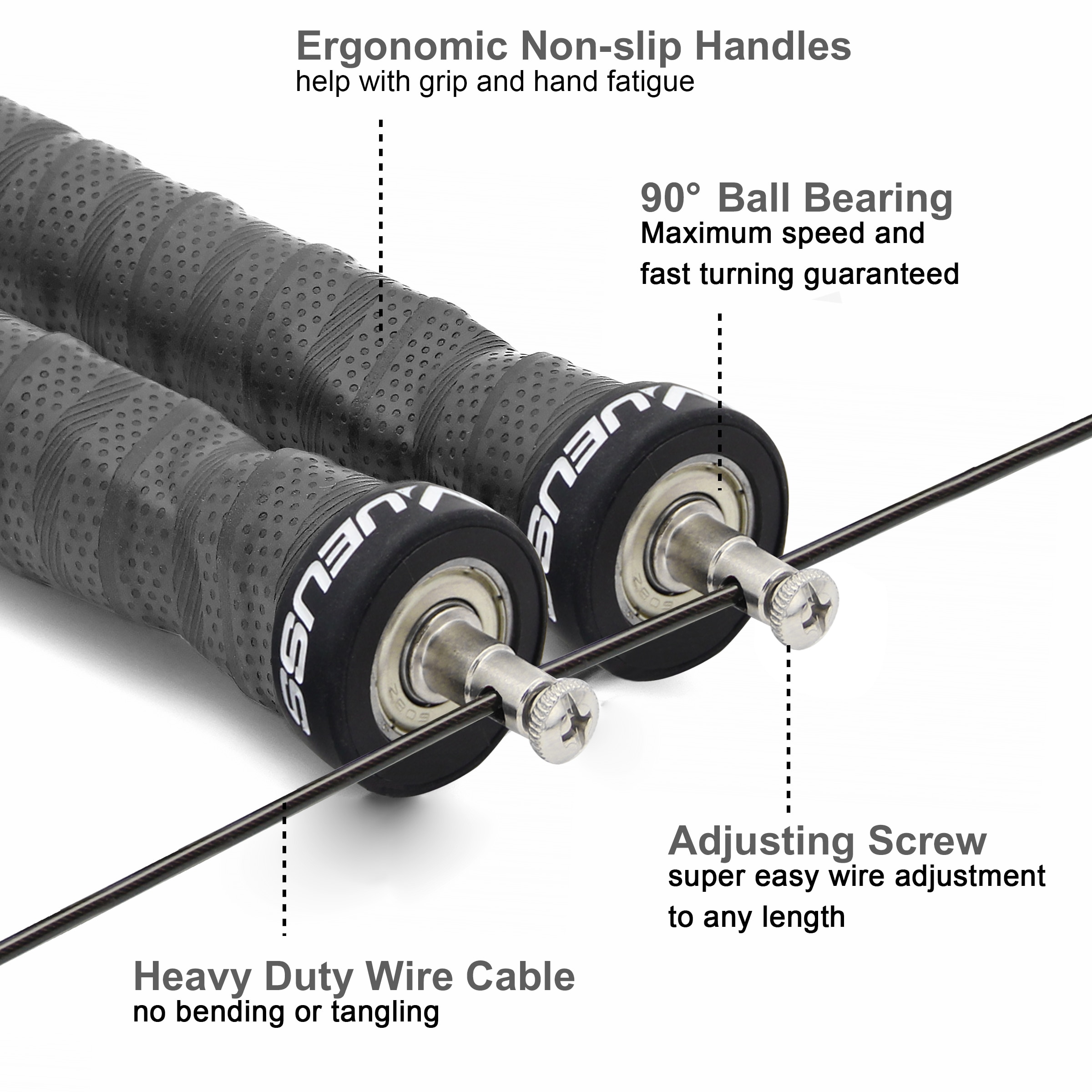 Crossfit Jump Rope With Rotating Ball Bearing