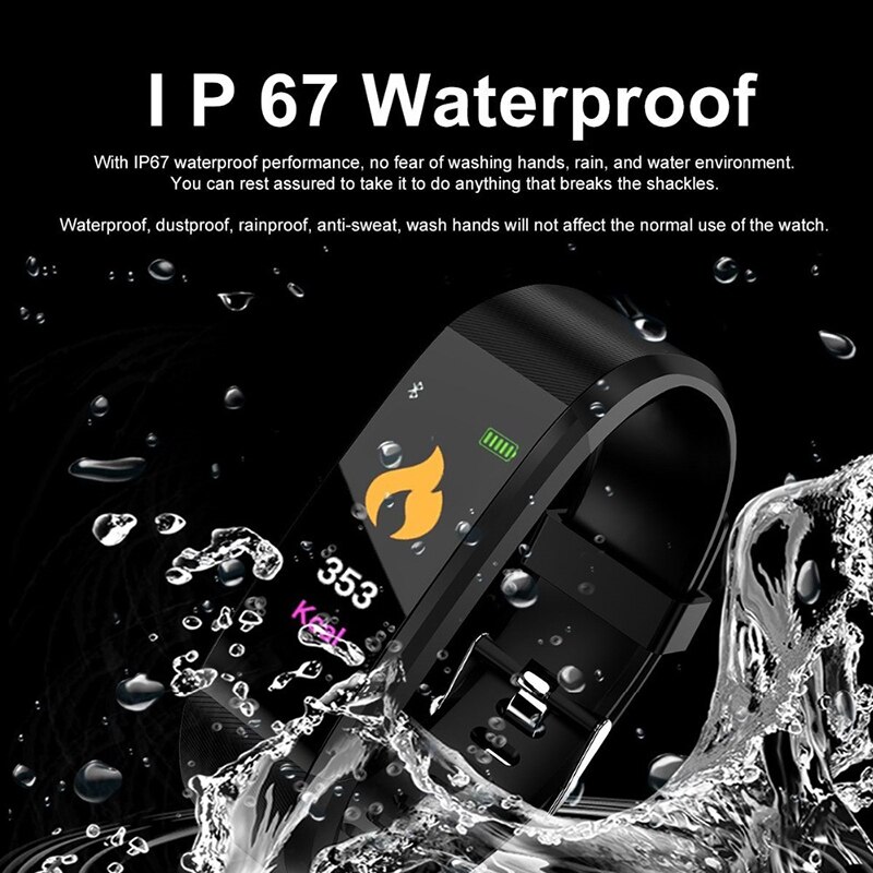 Global Version Bluetooth Mi Smart Watch Amoled Sport Wristband Bracelet 115 Plus Smart Band Sport Health Waterproof Pedometers
