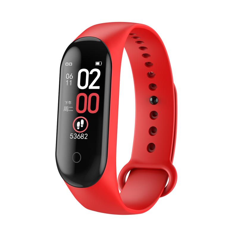 M4 Smart Pedometers Watch Bracelet Wristband Blood Pressure Fitness Tracker Heart Rate Smart Band Wristband Sports Pedometer
