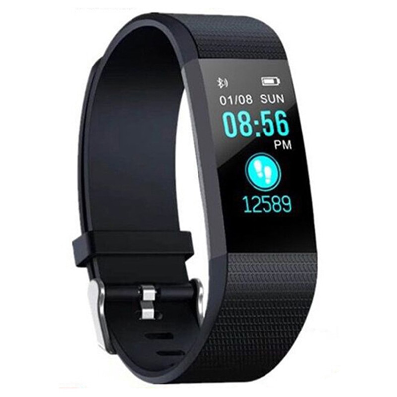 Fitness Tracker Blood Pressure Waterproof Wrist Band Bracelet 115 Plus Smart Band Smart Band Watch Bracelet Wristband