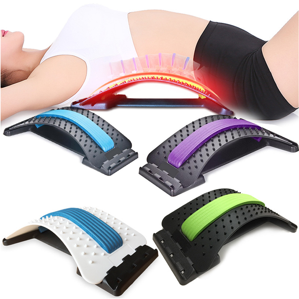 Stretch Equipment Back Massager Stretcher Fitness Lumbar Support Relaxation Mate Spinal Pain Relieve Chiropractor Messager