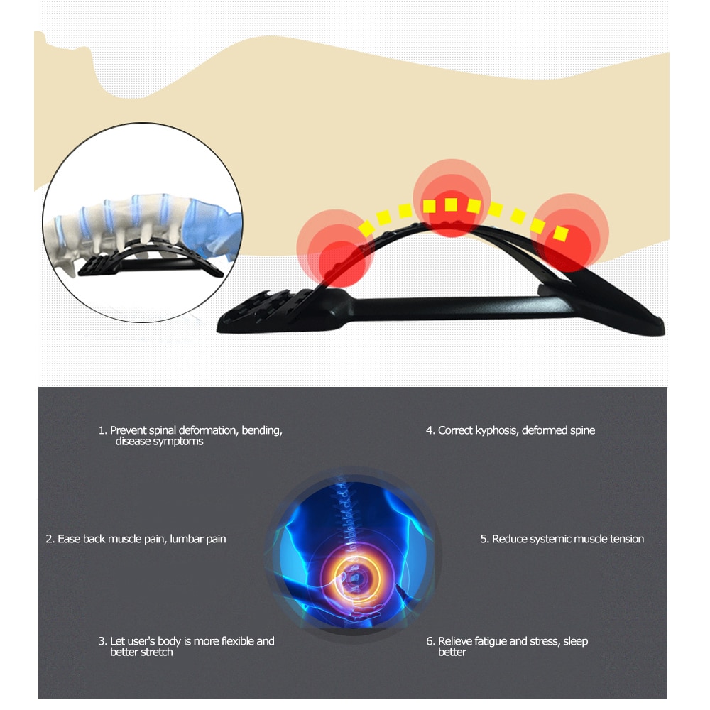 Stretch Equipment Back Massager Stretcher Fitness Lumbar Support Relaxation Mate Spinal Pain Relieve Chiropractor Messager Stretch Equipment Back Massager Stretcher Fitness Lumbar Support Relaxation Mate Spinal Pain Relieve Chiropractor Messager