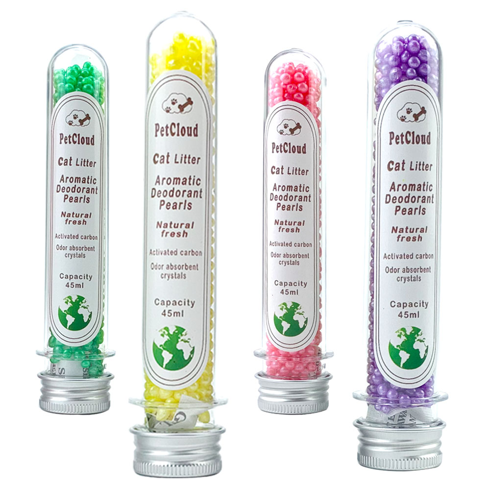 4 Aromatic Cat Litter Deodorant Beads Odor Activated Carbon Absorbs Pet Removaling Excrement Stink Deodorizing Cleaning Supplies