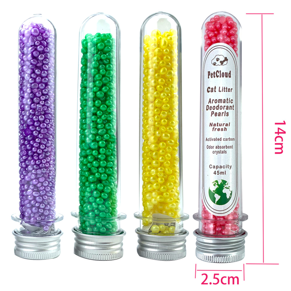 4 Aromatic Cat Litter Deodorant Beads Odor Activated Carbon Absorbs Pet Removaling Excrement Stink Deodorizing Cleaning Supplies