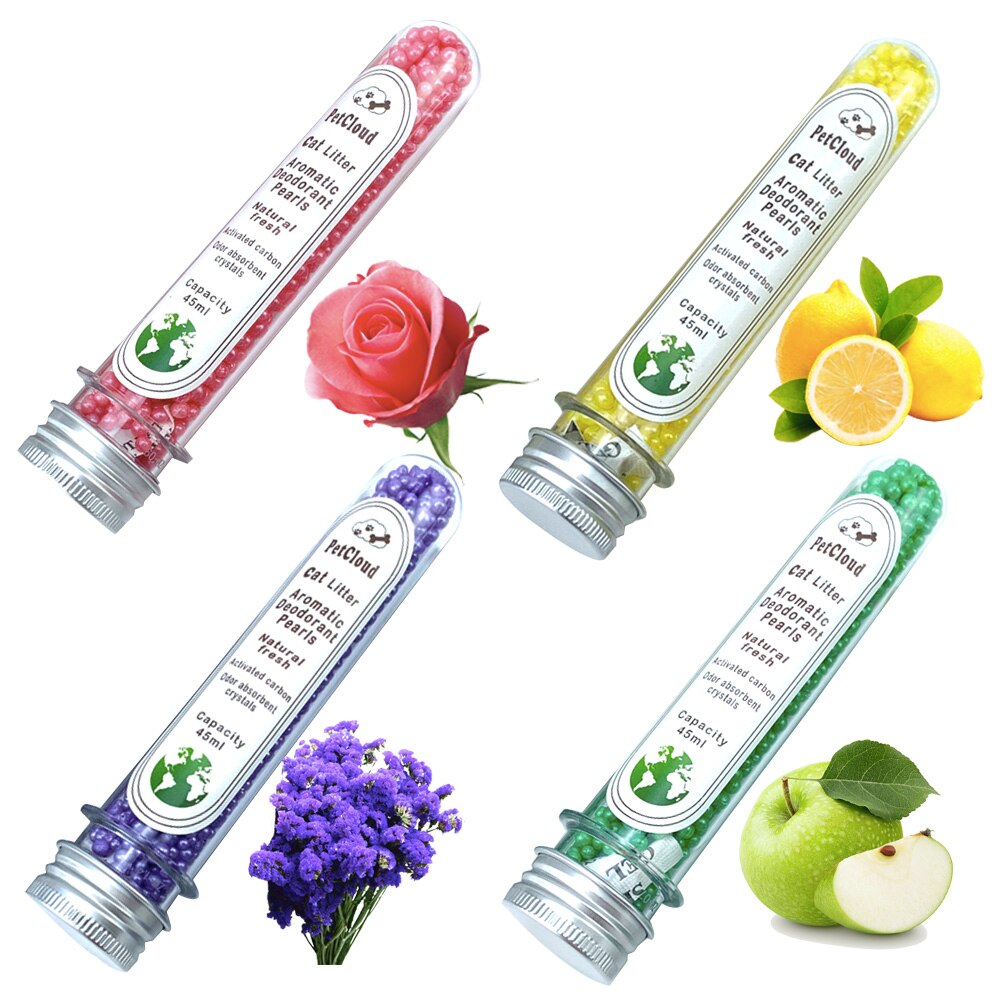 4 Aromatic Cat Litter Deodorant Beads Odor Activated Carbon Absorbs Pet Removaling Excrement Stink Deodorizing Cleaning Supplies