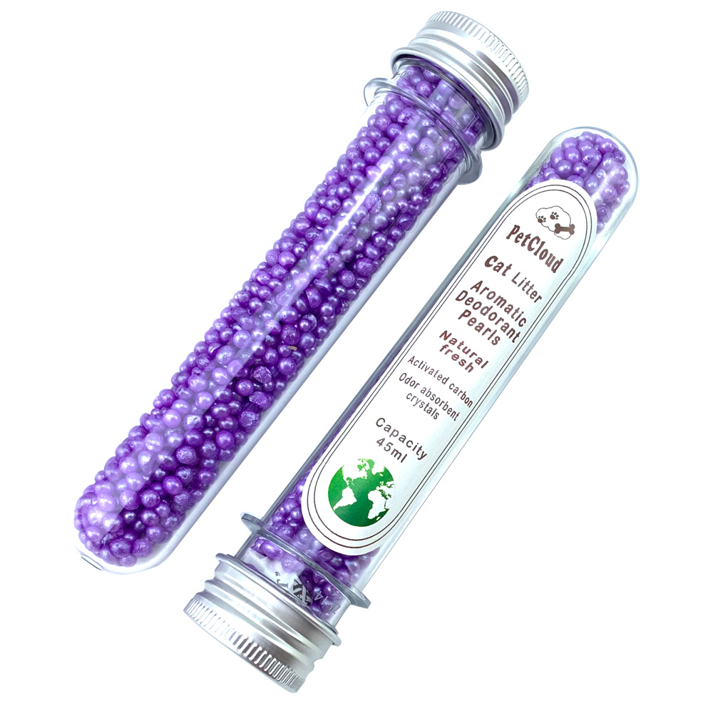 4 Aromatic Cat Litter Deodorant Beads Odor Activated Carbon Absorbs Pet Removaling Excrement Stink Deodorizing Cleaning Supplies