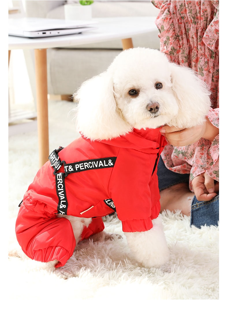 HOOPET Dog Clothes Winter Warm Pet Dog Jacket Coat Puppy Chihuahua Clothing Hoodies For Small Medium Dogs Puppy Outfit