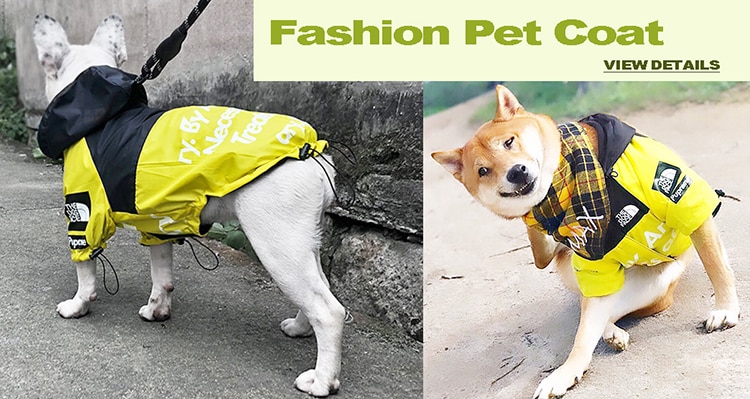 Pet Dog Raincoat The Dog Face Pet Clothes Jumpsuit Waterproof Dog Jacket Dogs Water Resistant Clothes for Dogs Pet Coat