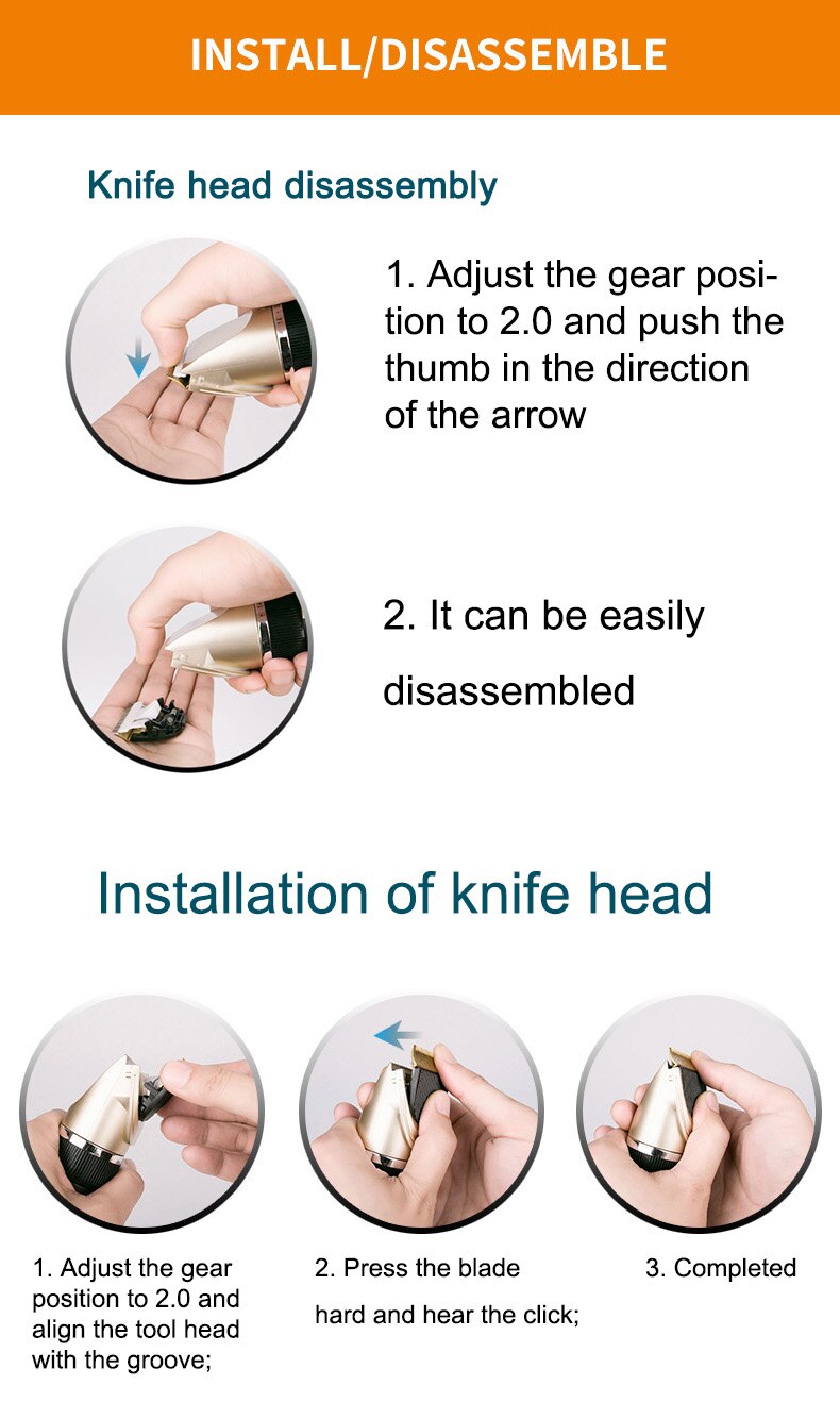 Dog Clipper Dog Hair Clippers Grooming (Pet/Cat/Dog/Rabbit) haircut Trimmer Shaver Set Pets cordless Rechargeable Professional