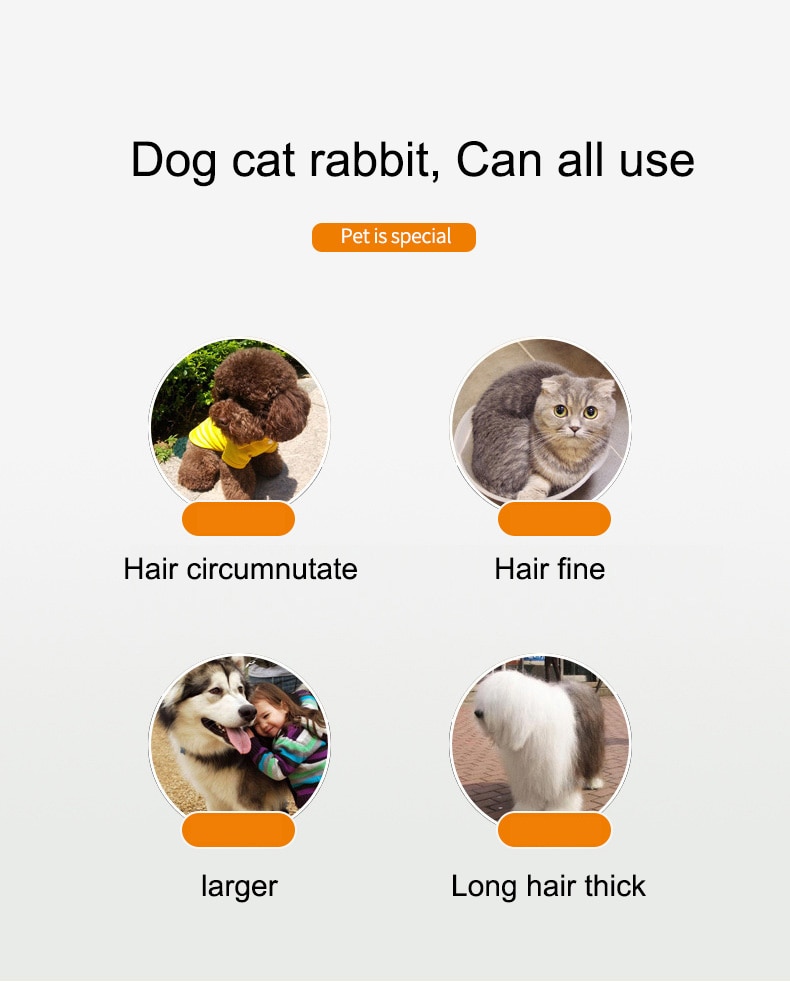 Dog Clipper Dog Hair Clippers Grooming (Pet/Cat/Dog/Rabbit) haircut Trimmer Shaver Set Pets cordless Rechargeable Professional