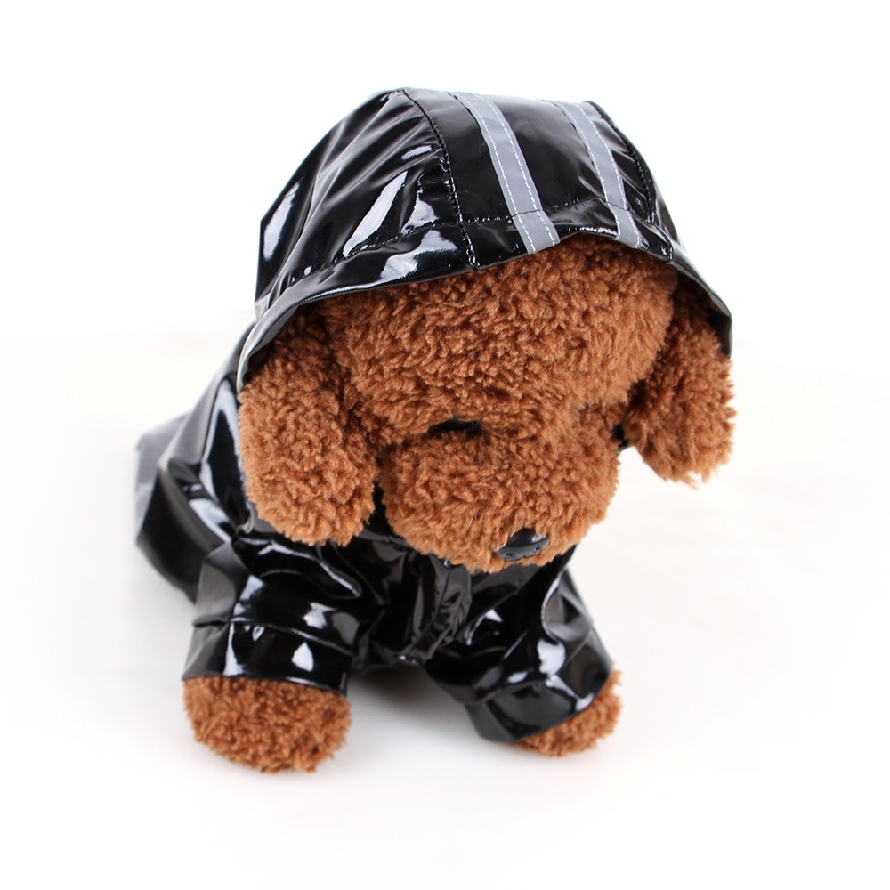 Summer Outdoor Puppy Pet Rain Coat S-XL Hoody Waterproof Jackets PU Raincoat for Dogs Cats Apparel Clothes Wholesale #F#40JE14