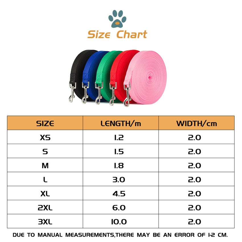 1.2m-10m Longer Pet Leashes Rope Outdoor Training Running Dog Leash Belt PP Dogs Lead For Chihuahua Small And Large Dog Product