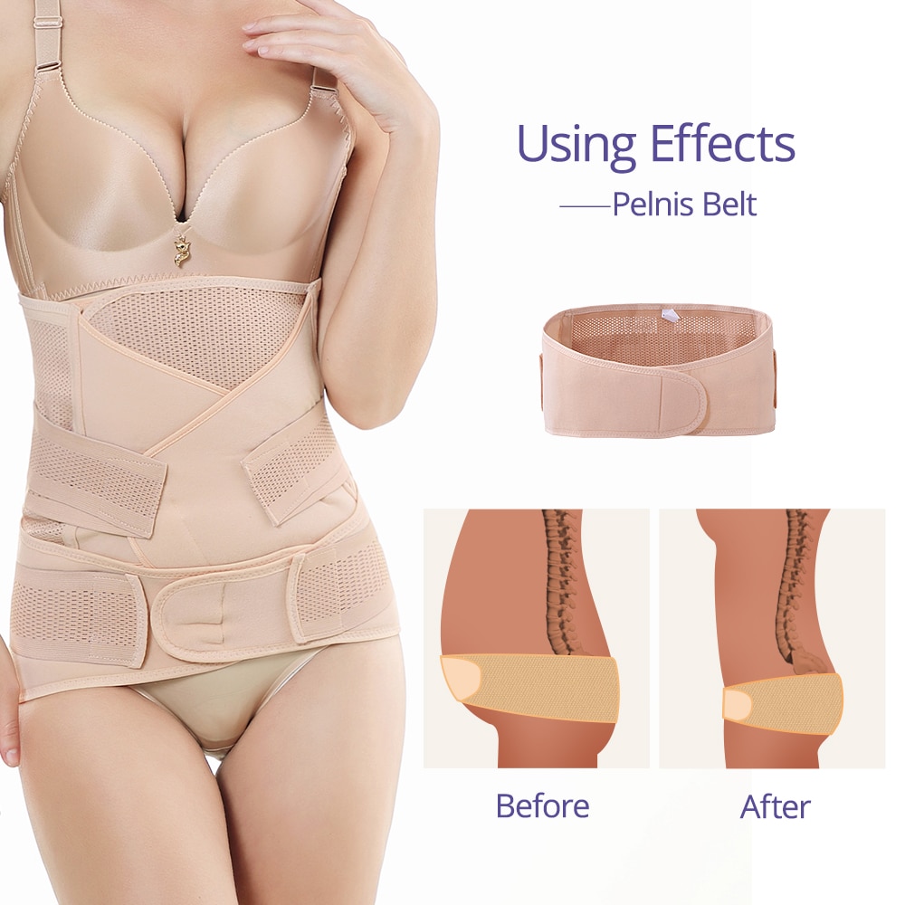 3in1 Belly/Abdomen/Pelvis Postpartum Belt Body Recovery Shapewear Waist Cinchers Trainer Corset Belly Bands Pregnancy&Maternity
