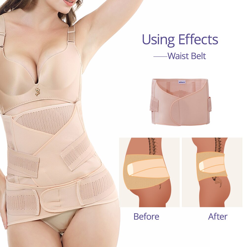3in1 Belly/Abdomen/Pelvis Postpartum Belt Body Recovery Shapewear Waist Cinchers Trainer Corset Belly Bands Pregnancy&Maternity
