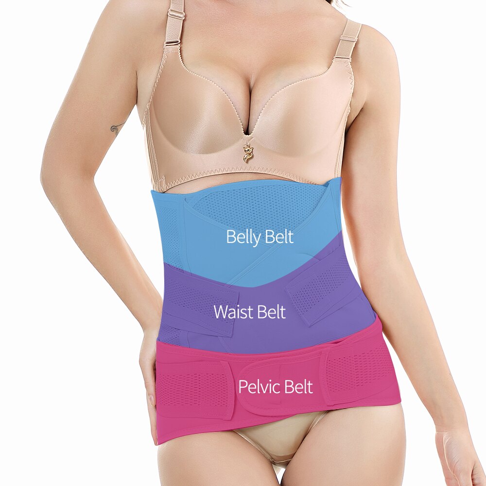 3in1 Belly/Abdomen/Pelvis Postpartum Belt Body Recovery Shapewear Waist Cinchers Trainer Corset Belly Bands Pregnancy&Maternity