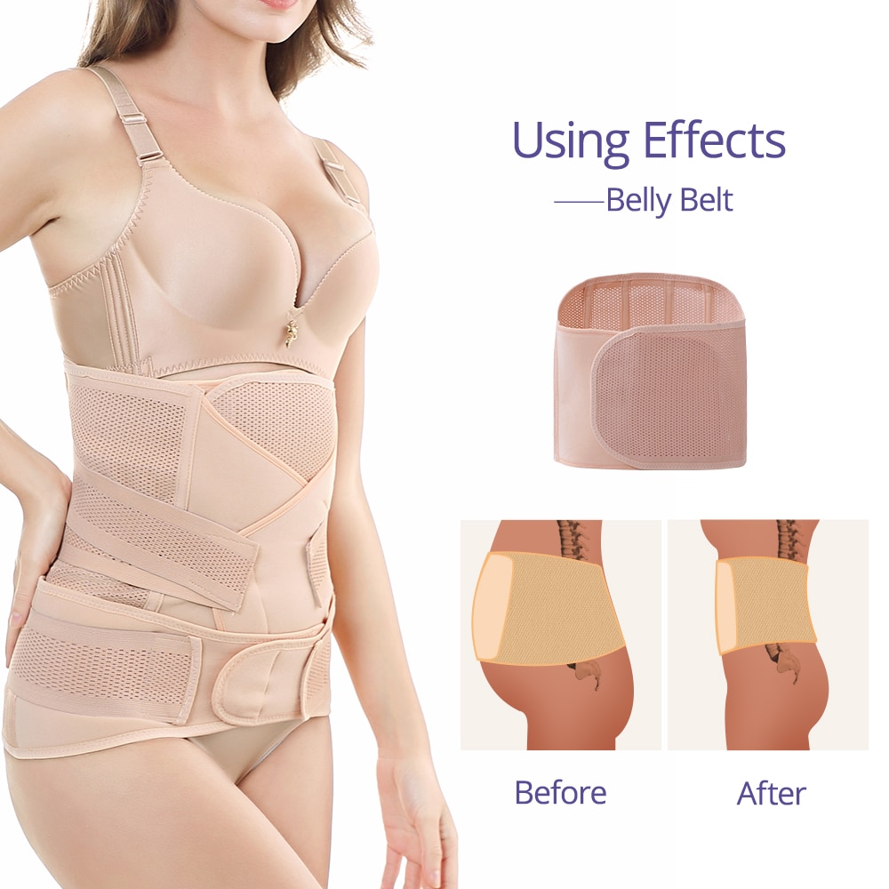 3in1 Belly/Abdomen/Pelvis Postpartum Belt Body Recovery Shapewear Waist Cinchers Trainer Corset Belly Bands Pregnancy&Maternity